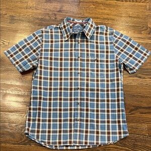Old Navy plaid short sleeved shirt size large, 
Slim fit .New without tags